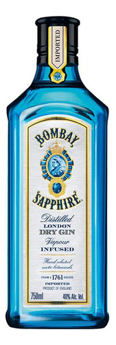 Pack De 4 Ginebra Bombay Sapphire 750 Ml