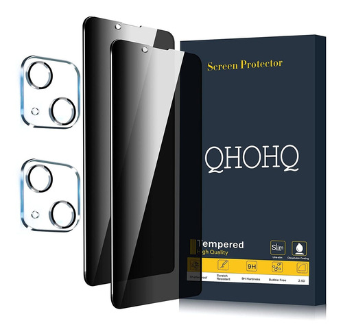 Protector Templado Negro Para iPhone 13 6.1  Full Cover