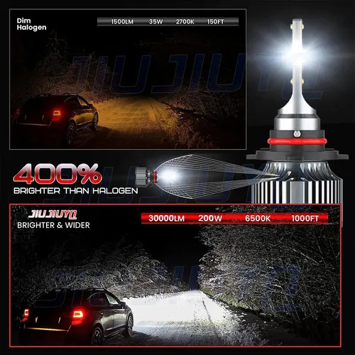 Cd- Kit Faros Luz Led 9005 H11 H10 30000lm Para Ford