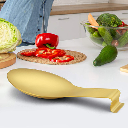 Soporte De Cuchara Lianyu Gold De Acero Inoxidable Para Enci