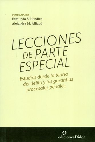 Libro Lecciones De Parte Especial. Estudios Desde La Teoría