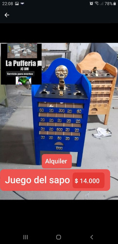 Alquiler De Juegos, Metegol Tejo, Ping Pong, Jenga Puff