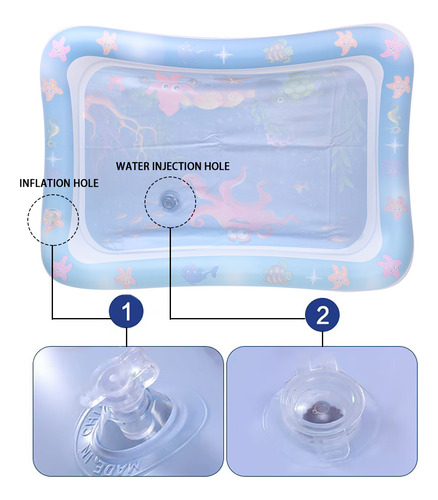 Juguete Con Cojín De Agua Rectangular, Inflable, Con Agua Añ