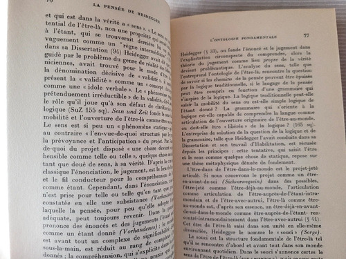 La Pensee De Heidegger Otto Poggeler Aubier Montaigne