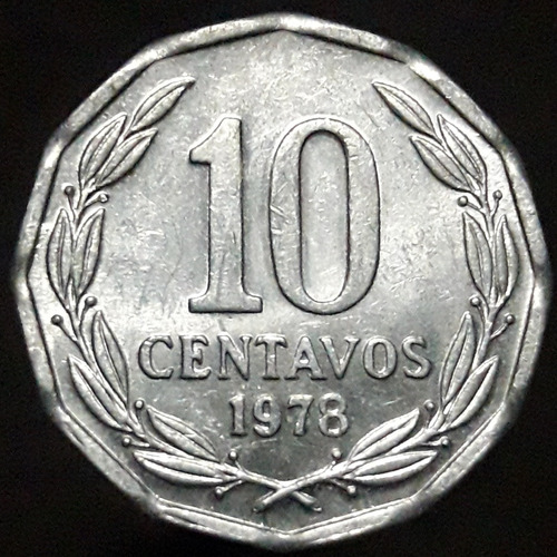 Moneda Chile 10 Centavos 1978