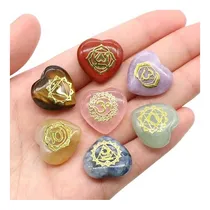 Comprar Piedras Naturales Reiki, Los 7 Chakras Modelo Corazon