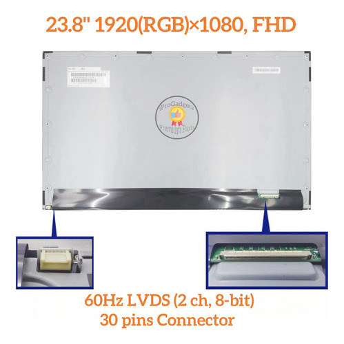 Pantalla Lcd Para Hp All-in-one 24-cb1007la 23.8 Inch Fhd