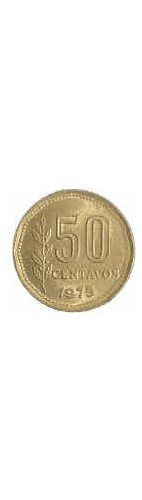 Moneda De 50 Centavos, Año 1975