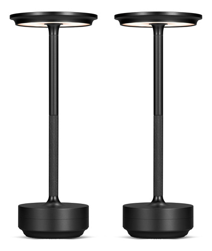 Juego De 2 Lámparas Led Inalámbricas De Mesa, Recargables, D