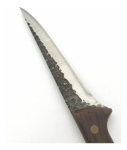 Cuchillo Carnicero Rustico Hoja Delgada Filetero Con Funda