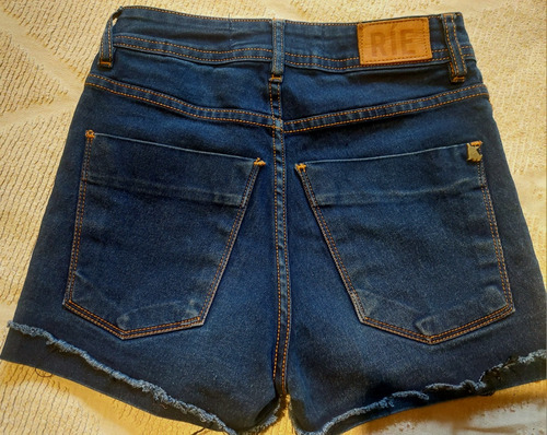 Short Jean Tiro Alto Talle 24/34 Rie