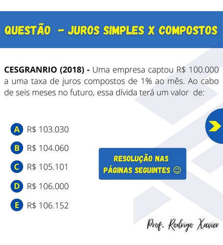 Imagem 4 de 5 de Matemática Financeira - Concurso Banco Do Brasil 2021