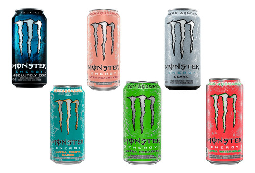 Energético Monster Six Mix 473ml 6 Unidades Sabores #one