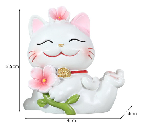 2 Figura Felina De Resina Para Decoración Del 2 Piezas