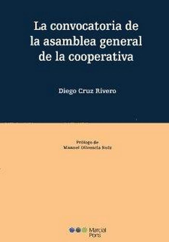 Libro La Convocatoria De La Asamblea General De La Cooper...