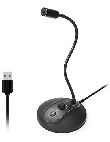 Micrófono Omnidirectional Usb Pc (volume Knob)