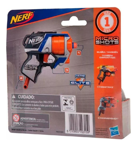 Lançador De Dardos Nerf Microshots Strongarm Elite - Hasbro