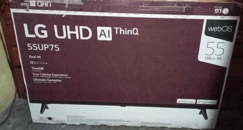 Tv Lg Uhd Thinq Ai 55up75 (Usado)