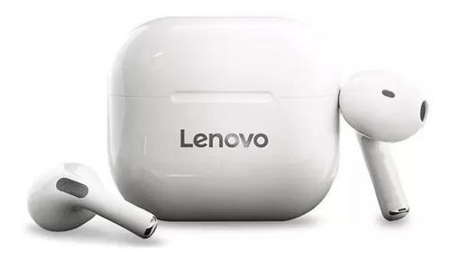 Imagen 3 de 6 de Auriculares In-ear Inalámbricos Lenovo Livepods Lp40 Blanco