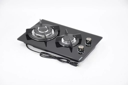 Parrilla Empotrar 2 Quemadores Cristal Templado Maxims