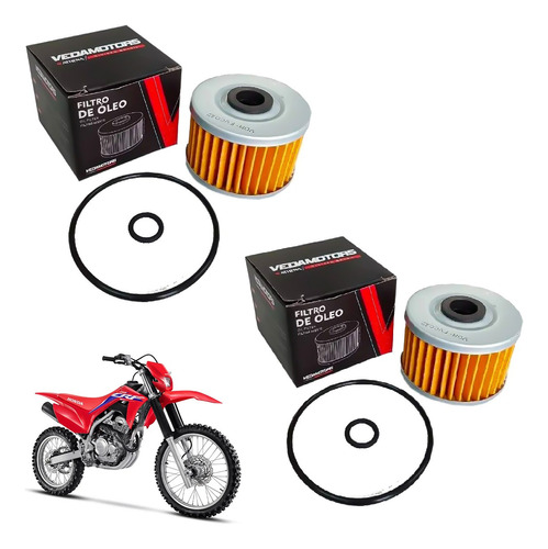 2 Filtro De Oleo Crf 250f Xr 250 Tornado Twister Cb 250 Xre