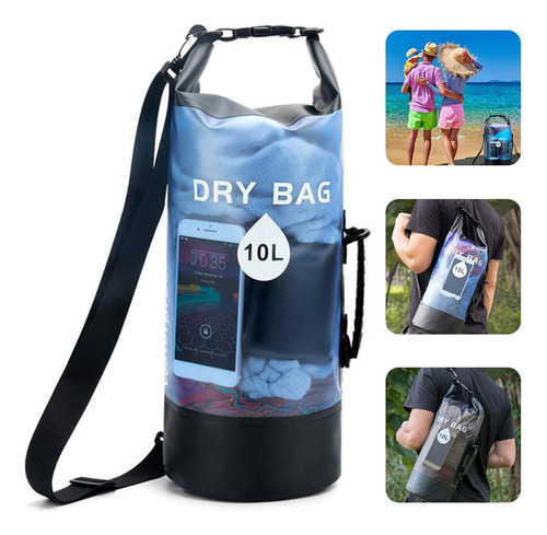 Bolsa Impermeable Para Rafting Al Aire Libre, Seca, Transpar