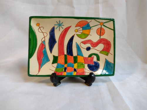 Petisqueira Cerâmica Espanhola Barcelona Miró 11x17cm 