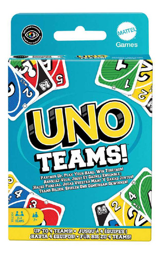 Juego De Cartas Uno Teams +7 Mattel
