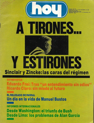 Revista Hoy 591 / 20 Noviembre 1988 / Sinclair Y Zincke