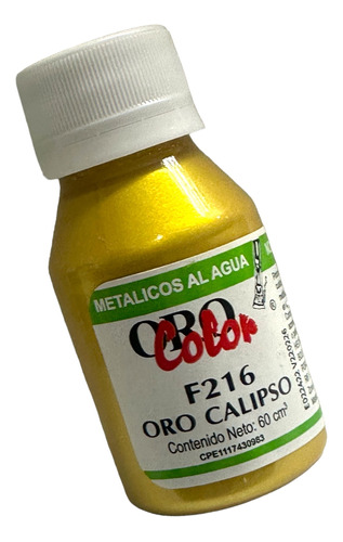 Pintura Metalica Oro Color Plata Orocalipso 60 Ml