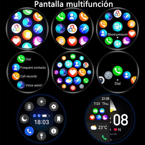 Reloj Inteligente Hombre Bluetooth Llamada Smartwatch
