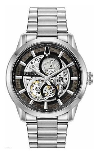 Bulova Reloj De Acero Inoxidable Multicolor-96a208