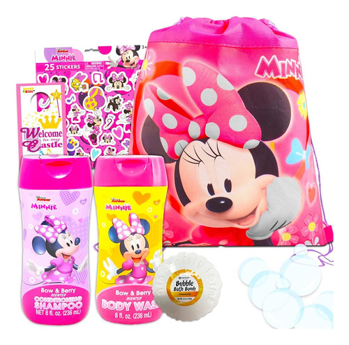 Disney Bundle Minnie Mouse Bathroom Set Para Niños, Niños Pe