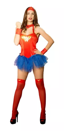 Disfraz Sexy Mujer Maravilla Wonder Woman Pasionel Premiun