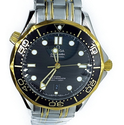 Reloj Seamaster Acero-oro-negro 12042212 Con Estuche