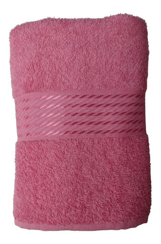 Toalha De Rosto Felpudo Prisma Liso Rosa Escuro 50cm X 80cm