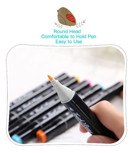 48 Cores Art Markers Conjunto De Ponta Dupla Marcador De Pon