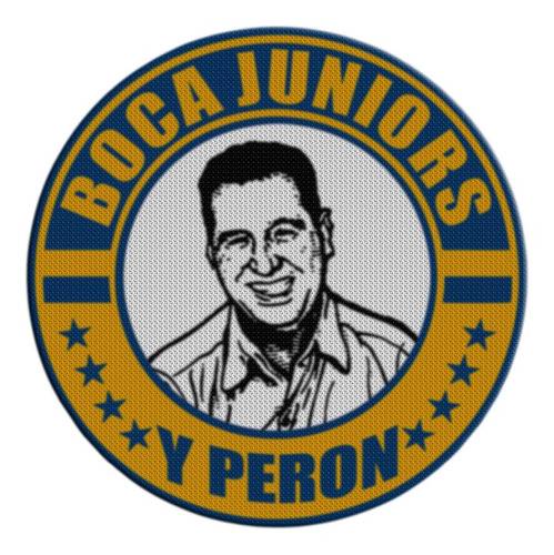 Parche Termoadhesivo Peron Y Boca Juniors