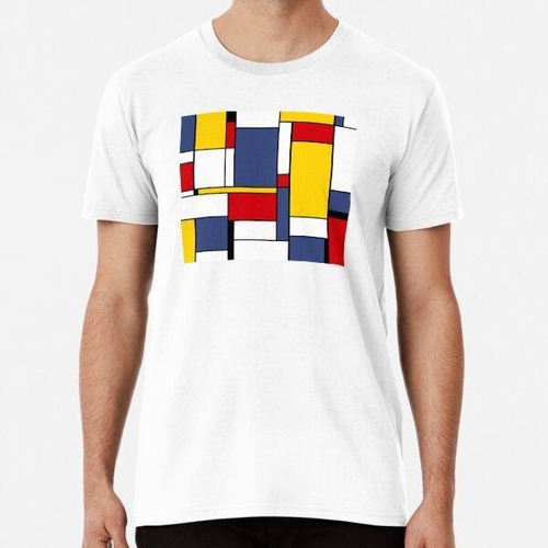 Remera Arte Mondrian Algodon Premium 