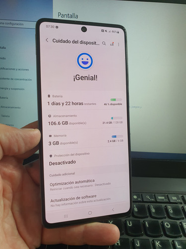 Samsung Galaxy A71 White Hermoso 128/6gb Libre Impecable Blanco