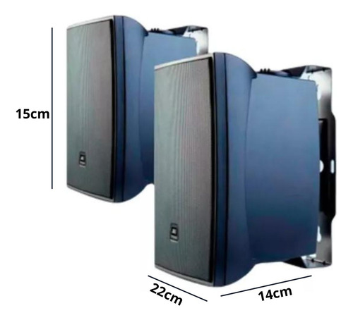 Kit Som Ambiente Amplificado Ths 4600 4 Caixas Som Jbl C521p
