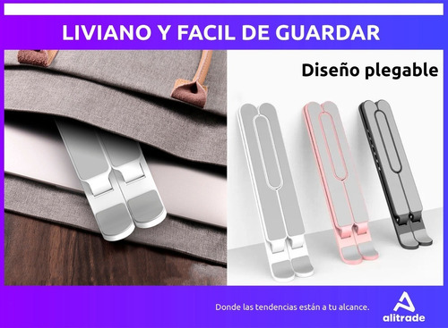 Soporte Base Notebook Tablet Plegable Escritorio Home Office