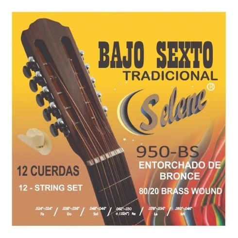 Set De Cuerdas P-bajo Sexto Selene Mod 950-bs