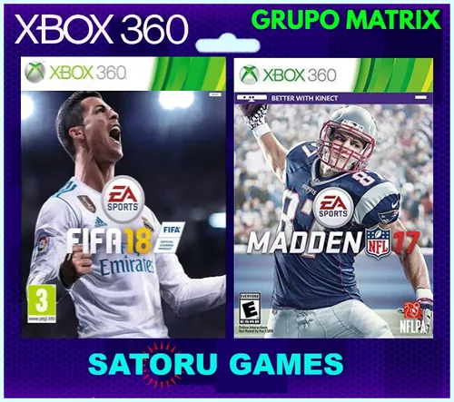 Combo Fifa 19 + 4 Jogos Xbox 360 Digital