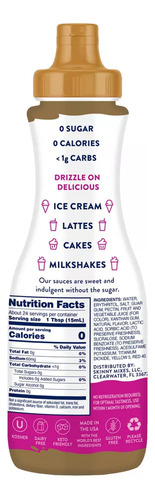 2 Pack Syrup Skinny Mixes Sauce Topping 2 Sabores Zero Sugar