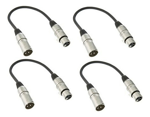 Cable De Micrófono Xlr-xlf (4-pack)
