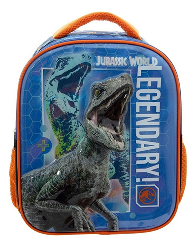 Mochila Pequeña Preescolar Ruz Jurassic World Dinosaurio Blue 174592 Coleccion Legen Color Naranja