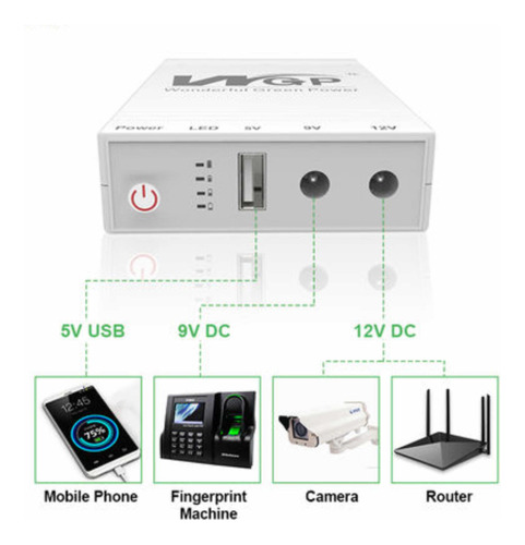 Mini Ups Portatil Para Router Y Modem Powerbank Miniups