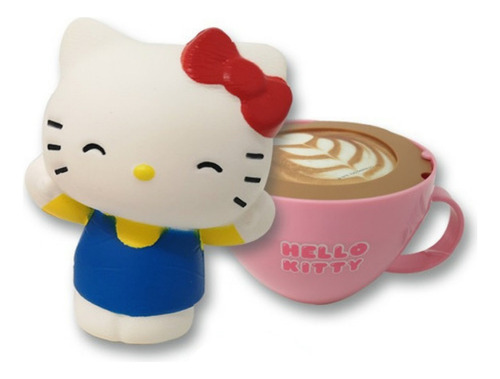 Hello Kitty Squeeze Capuccino Taza Squishy 11cm Sorpresa 