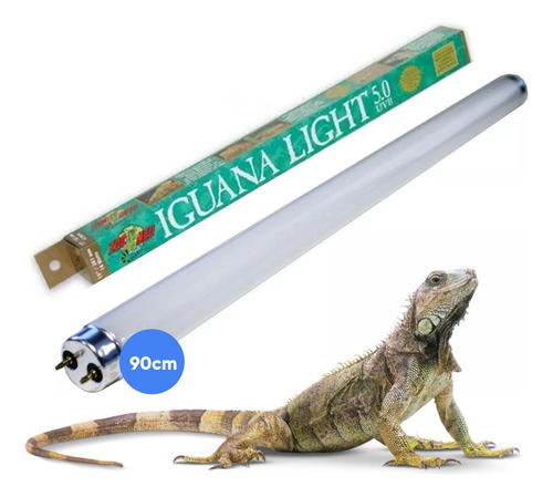 Imagen 1 de 9 de Tubo Reptiles Zoo-med Aleman Uvb 5.0, 30 Watts Nuevo